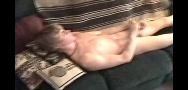  Fresh 18yr Jerking It Off On Couch Twink